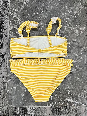 13-14 Yaş Beden sarı Renk Penti kız çocuk bikini