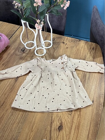 Zara baby elbise kışlık 6-9 ay