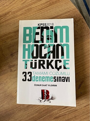 Türkçe Deneme Sınavı Benim Hocam Öznur Saat Yıldırım