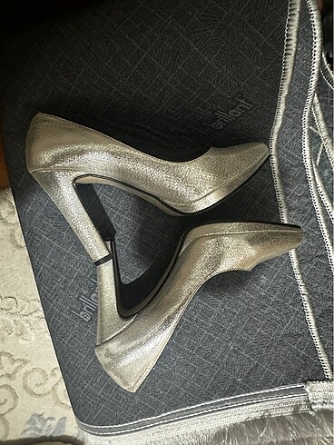 Zara Gümüş abiye ayakkabı