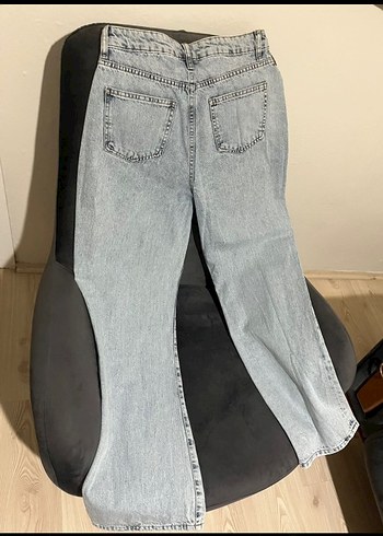 Gri Midi Kadın Denim Jean - Görsel 2