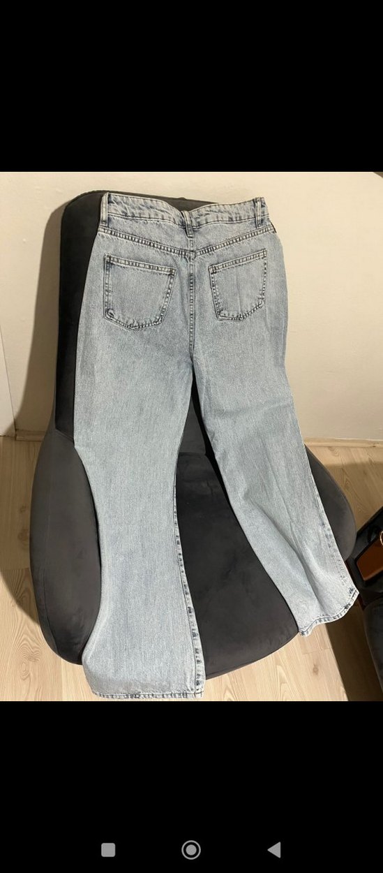 Gri Midi Kadın Denim Jean - Görsel 2