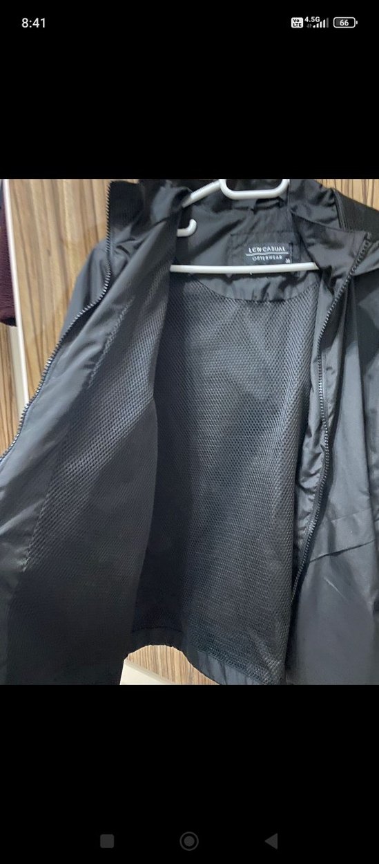 Siyah Fermuarlı Kadın Midi Ceket - Görsel 3