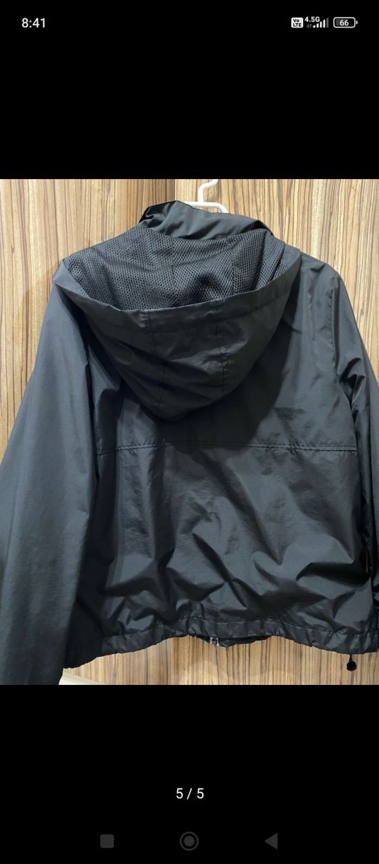 Siyah Fermuarlı Kadın Midi Ceket - Görsel 5