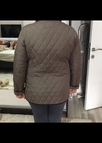 Düğmeli Kahverengi Midi Kadın Ceket - Görsel 2