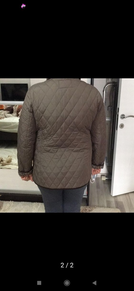 Düğmeli Kahverengi Midi Kadın Ceket - Görsel 2