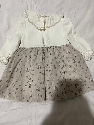 9-12 Ay Beden beyaz Renk Vintage bebek elbise