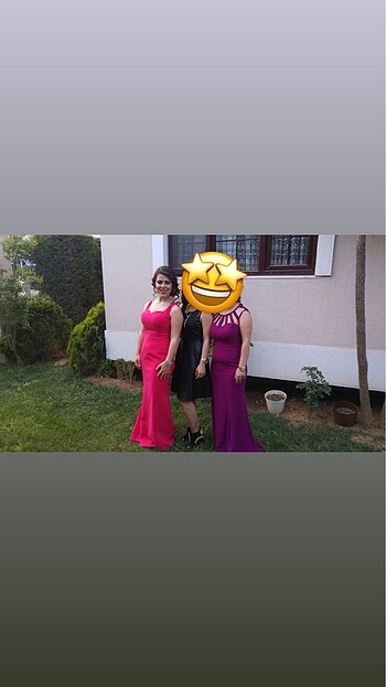 40 Beden Fuşya Straplez Yaka Balık Elbise
