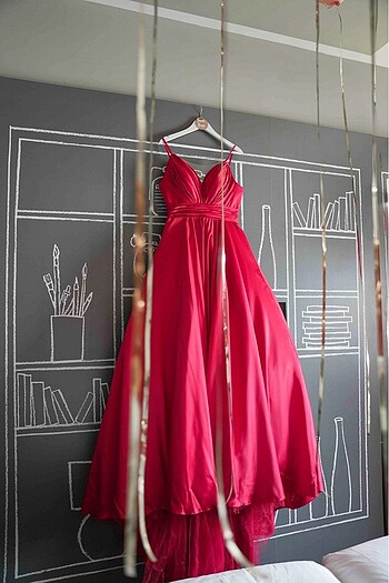 l Beden kırmızı Renk Narin Moda | Kına Elbisesi