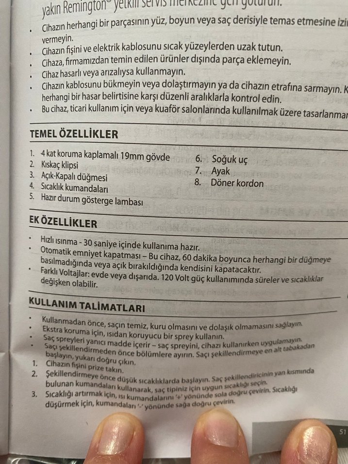 Remington 19mm Saç Maşası Siyah - Görsel 2