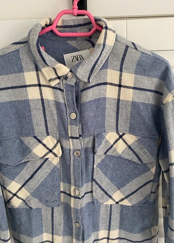 Gri Mavi Kareli Uzun Kollu oduncuGömlek - Görsel 2