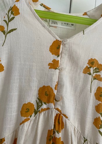 Bej Çiçek Desenli Midi Bohem Elbise - Görsel 5