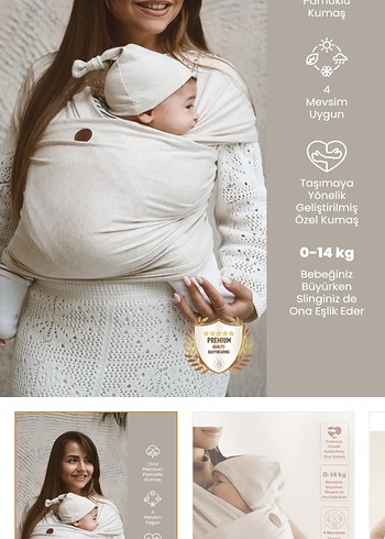 Bebek wrap sling - Görsel 6