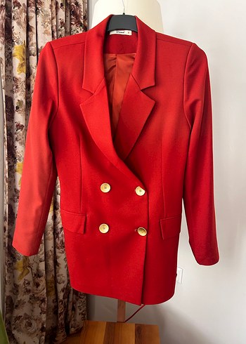Zara Kiremit Rengi Blazer Ceket