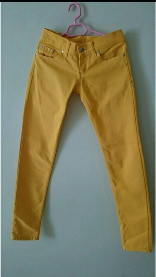 sarı kot pantolon