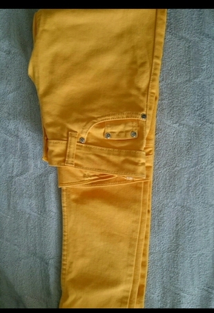Markasız Ürün sarı kot pantolon