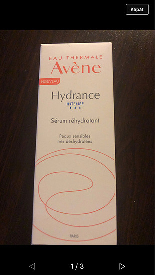 Avene hydrance intense serum 30ml