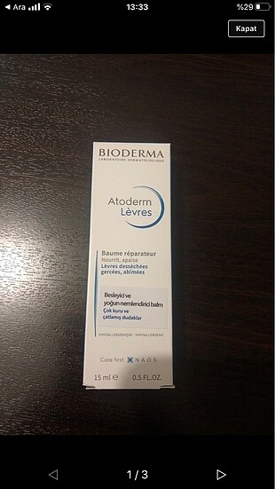 Bioderma atoderm lip balm
