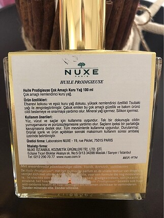 Nuxe Nuxe kuru yağ 100 ml