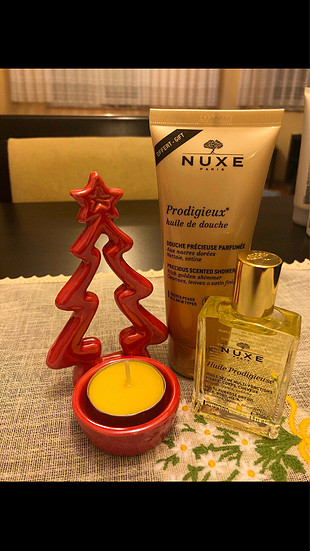 Nuxe prodigieux huile de douche ve 30ml kuru yağ