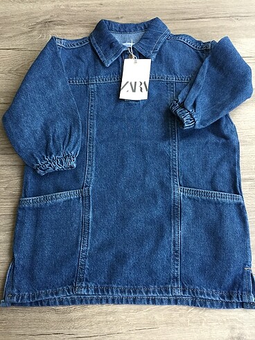 18-24 aylık zara denim elbise
