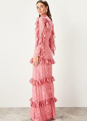 Trendyol & Milla Abiye pembe elbise