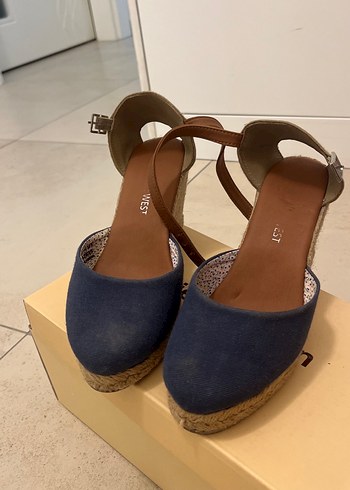 Mavi Denim Kadın Dolgu Topuklu Ayakkabı