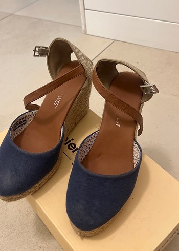 Mavi Denim Kadın Dolgu Topuklu Ayakkabı