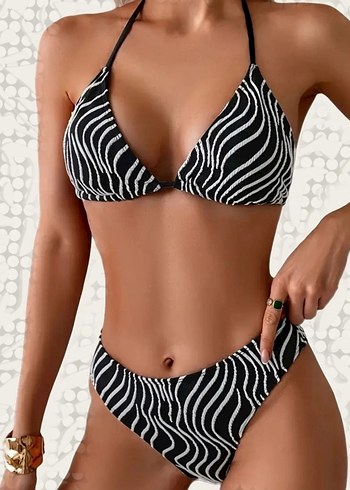 yurtdışından Zebra Bikini takimi