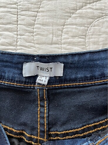 36 Beden lacivert Renk Twist jean tayt