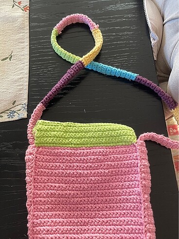 Çocuk el örgü çanta - Görsel 5
