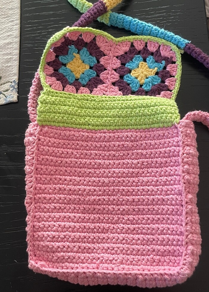 Çocuk el örgü çanta - Görsel 2