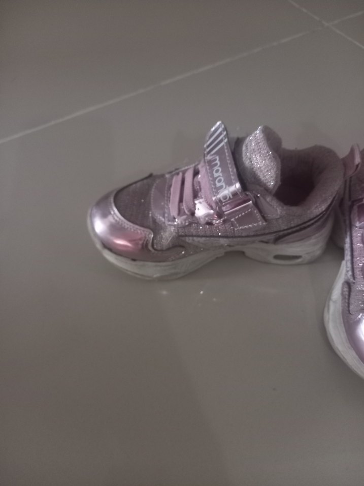 Kız Çocuk Pembe Cırtcırtlı Spor Ayakkabı - Görsel 2