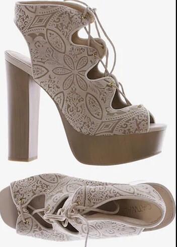 Catwalk Bağcıklı Platform Topuklu