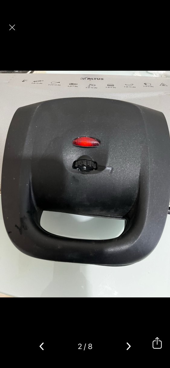 Gri Elektrikli Tost Makinesi - Görsel 2