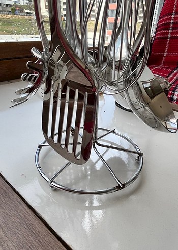 Mor Saplı Parlak Mutfak Gereçleri Seti - Görsel 5