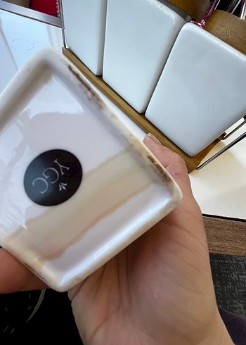 Bambu Kapaklı Beyaz Baharatlık Seti - Görsel 3