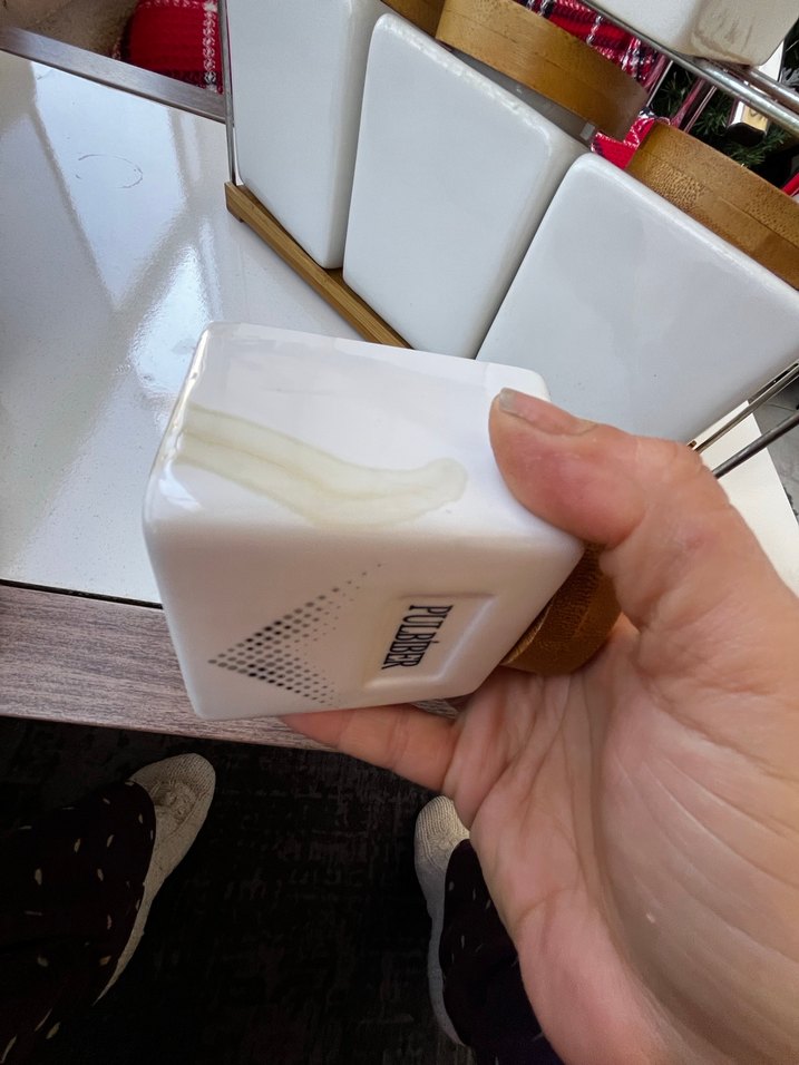 Bambu Kapaklı Beyaz Baharatlık Seti - Görsel 4