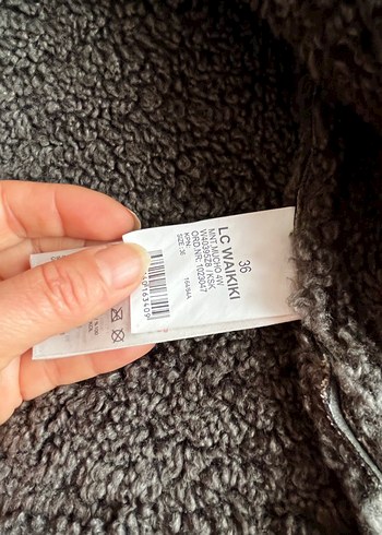 Gri Kürklü Deri Biker Ceket - Görsel 8