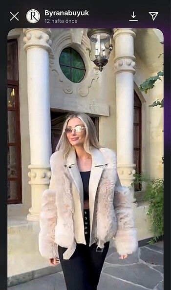 m Beden ten rengi Renk BYRANA BUTİKTEN KÜRK DERİ KABAN