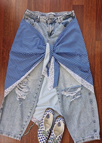 Mavi bershka stil bohem aksesuar - Görsel 3