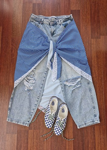 Mavi bershka stil bohem aksesuar - Görsel 2