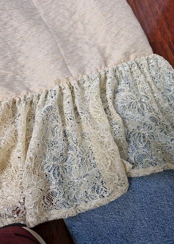 krem bershka stil bohem kore etek - Görsel 3