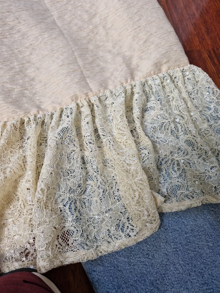 krem bershka stil bohem kore etek - Görsel 3