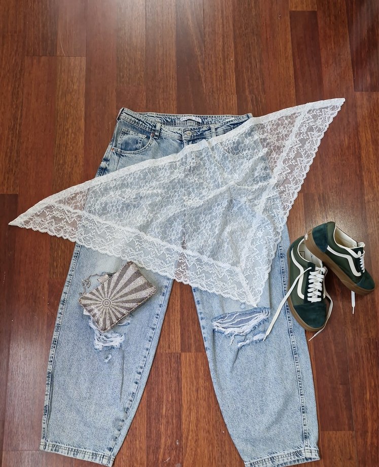 Dantel Detaylı bershka stil bohem aksesuar - Görsel 2