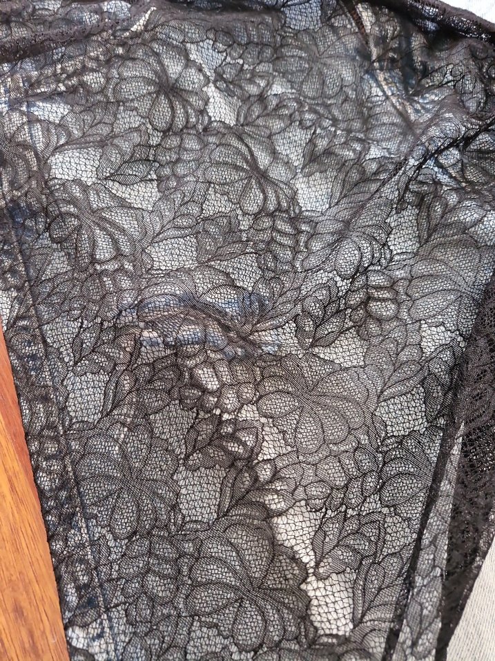 Dantelli Siyah Bağlama bohem aksesuar - Görsel 4