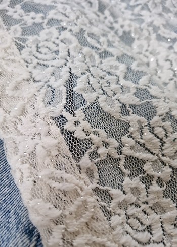 Dantel Detaylı bershka stil bohem kore etek - Görsel 5