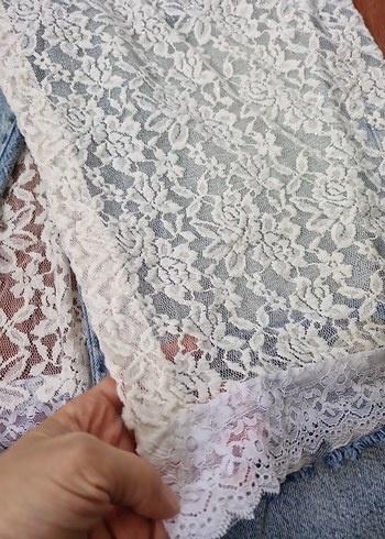 Dantel Detaylı bershka stil bohem kore etek - Görsel 4