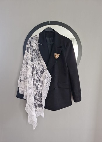 Dantel Detaylı Beyaz bohem aksesuar - Görsel 3