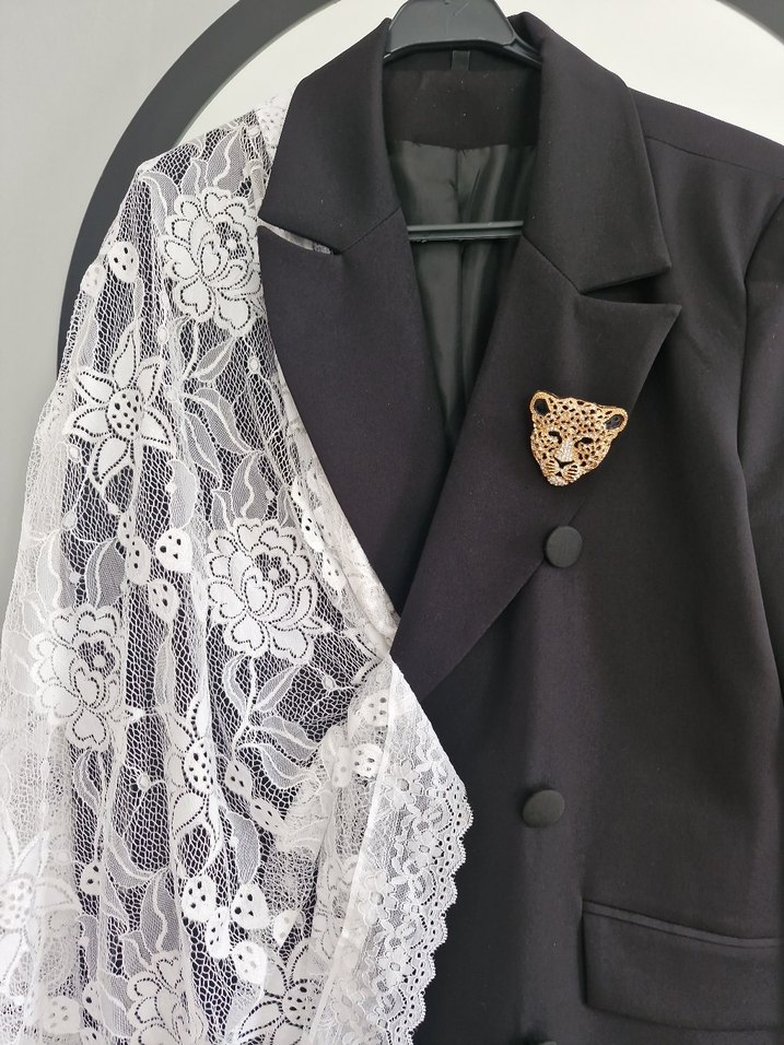 Dantel Detaylı Beyaz bohem aksesuar - Görsel 4